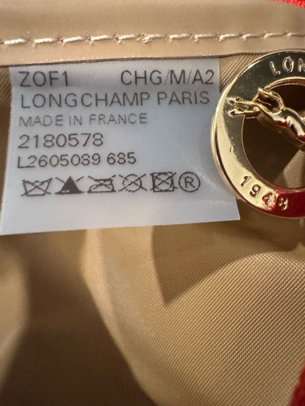 Longchamp Le Pliage Original Medium Nylon Tote Bag Brick - Picture 13 of 13